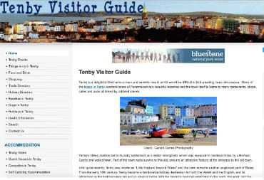 Tenby Visitor Guide Website